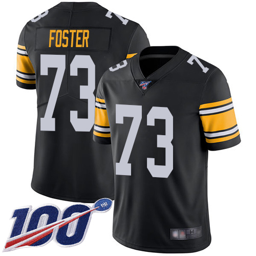 Men Pittsburgh Steelers Football #73 Limited Black Ramon Foster Alternate 100th Season Vapor Untouchable Nike NFL Jersey->pittsburgh steelers->NFL Jersey